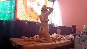 Real Homemade Sex with Favorite Colombian Schoolgirl Arriving for a Young Favor!