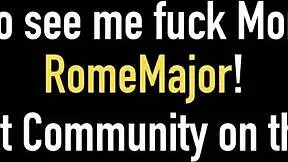 Big bull Rome Major gently interacts with petite Gianna Love in lingerie, focusing on deepthroat and bareback.