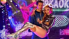 Can sexy babe Armani Dream handle a monster cock in space?