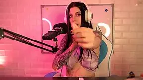 i feel so aroused watching this cute russian teen orgasm with wet pussy, her beautiful brunette body tattooed and ready for more