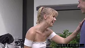 Can you handle cumming in the kitchen with this blonde bombshell? Kitchen fun awaits!