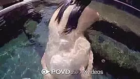 povd petite 18+ jenna reid fucks fat dick after relaxing pool swim