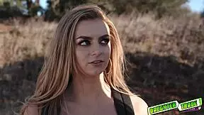 Does cock storm Adria Rae's pussy?