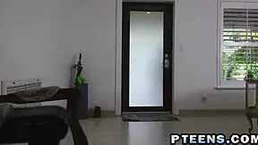 Smoking hot brunette teen deepthroats veteran dong