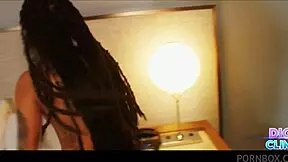 How does this young Latina-Ebony teen 18+ handle a monster BBC?