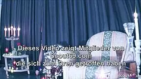 本物のドイツ人POVフェラがベルリンのテーブルダンスクラブでスマホ録画