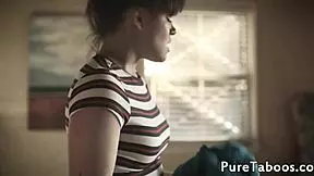 Stepsisters row over stepdads hard cock in old and young threesome