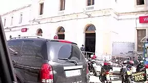 Pickup Truck Shakes Wildly as Young 18+ Couple Bangs Anal in Woods