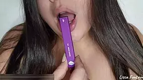 Want to cum on these big tits while smoking?