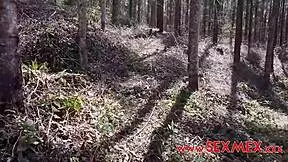 Horny Nymph Craves Wild Action in Forest