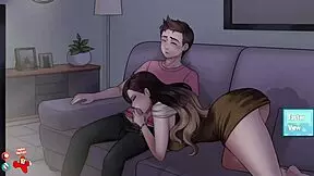 Dude, this footjob game in House Chores Ep 9 is crazy!