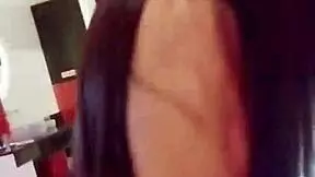 Stepsister Rides Like A Whore, Moaning Richly While Telling Perverted Things.