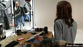 Does this alluring teen love missionary fucking?