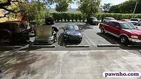 blonde slut sells car and gets boned by pawn dude