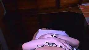 Petite Latina stepdaughter seduces her friend with tempting looks in the apartment every time they meet