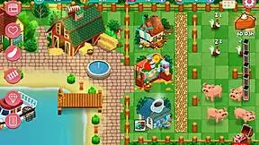 Redhead Milf Farms Big Tits Ass in Anime Ranch