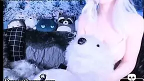 Busty Pale Babe Teasing Strangers Online!