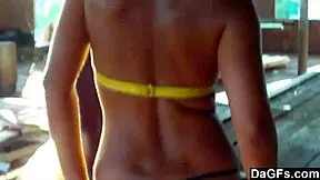 this saucy teen 18+ loves outdoor blowjobs in nature