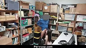 Teen Suspect Caught Shoplifting on CCTV - PervCop Busts Her!