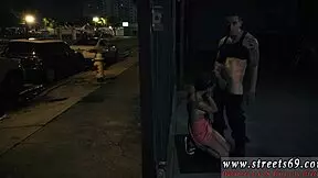 teen girl in glasses licks socks during extreme hardcore session with guys