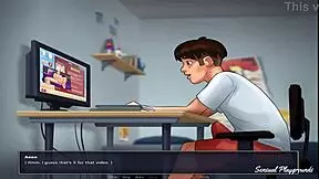 Summertime Saga Stepsister Craves Huge Dildos For Intense Play!