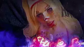 Sexy Zombie Nurse Returns from Halloween Party, Excited and Thirsty for Milk in POV Creampie Scene with Sexdoll 520