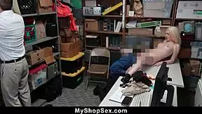 Seduced step daughter with mall officer and stepdad – hardcore fucking