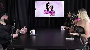 brazilian teen in sheer red lingerie serves top