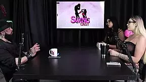 brazilian teen in sheer red lingerie serves top