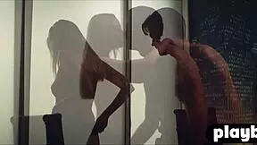 Boss and secretary's steamy office affair