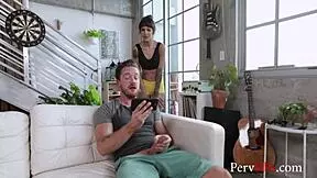 brunette step sister gets nasty with brother, kitty carrera and sofie reyez in taboo fantasy.