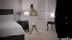 Skinny busty babe gets fucked roughly by a perv 😈