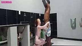 Oh My Friend Grabbed Me In Lingerie And We Fucked Hard In The Kitchen!