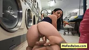 Sexy Teen 18+ Cutie Nikki Mars Gets Fucked And Rides Huge Dick At Public Laundromat
