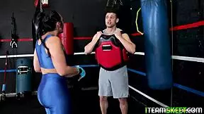 Fit And Fierce Lilly Hall Gets Rough Blowjob And Deepthroat From Studs Big Cock