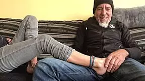 Imagine the pleasure of a footjob from this petite 18+ Spanish blonde's beautiful feet