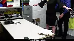 Petite teen Krissy Knight gives blowjob to Mike Mancini in reality scene.