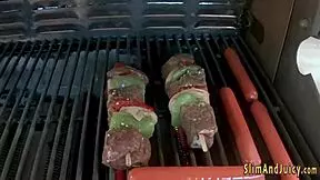 Big booty latina sucking dick and getting a cumshot.