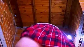 girlfriend leads beloved to romantic apartment encounter