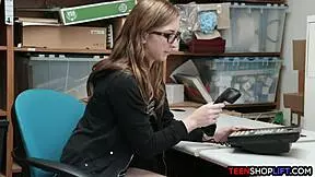 nerdy teen shoplifter caught with big trouble by security