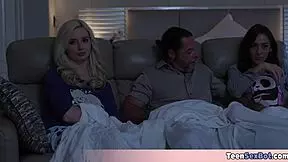 stepdad claims he's asexual, but we're testing that with a threesome.