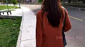 on my way home, i spot a petite 18+ teen in doggystyle with a creampie finish after a wild blowjob.