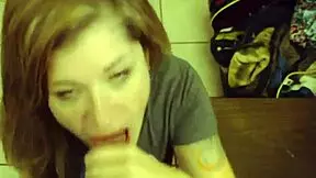 pretty teen getting facial after blowjob 😋