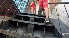 feeling so excited watching this colombian couple fuck outdoors for money