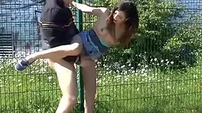 teen whore lilly lil gets fucked hard at the roadside in homemade german scene.