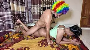 Petite whore gets rough assfucking in cowgirl interracial fun