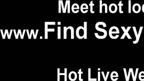 Shiny gold pvc panties hug her curves perfectly