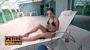 Hey, petite blonde Mona Blue will ride and blow you in POV 😏