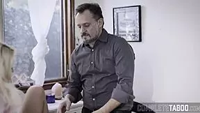 Overwhelmed by Forbidden Desires, Petite Blonde Stepdaughter Experiences Intense Fingering in High-Definition Taboo Scene