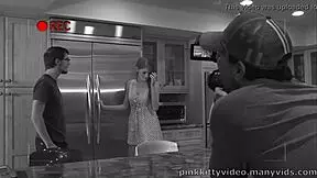 faye reagan enjoys a romantic encounter with her partner